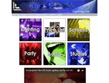 Tablet Screenshot of lightinglab.com.au